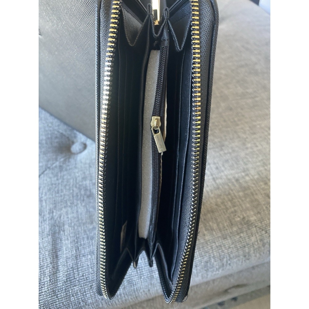 Risotto Brand Handbag And Wallet Vegan PETA Approved Black - Shoulder Strap - Picture 8 of 11